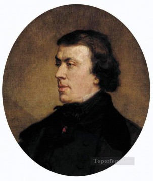 フィリップ・リコードの人物画家トーマス・クチュールの肖像 Oil Paintings